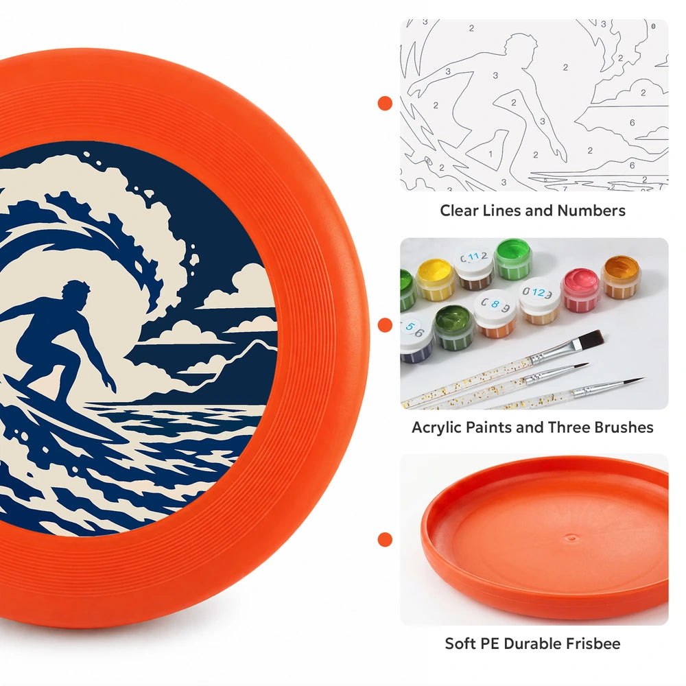 
Paint by Numbers - Frisbee | Surfer in the Wave