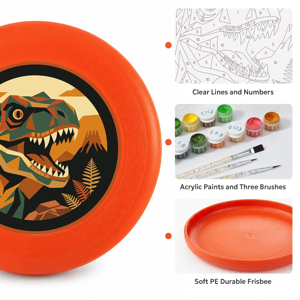 
Paint by Numbers - Frisbee | T-Rex in the Forest