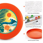 Paint by Numbers - Frisbee | Tropical Beach Circle