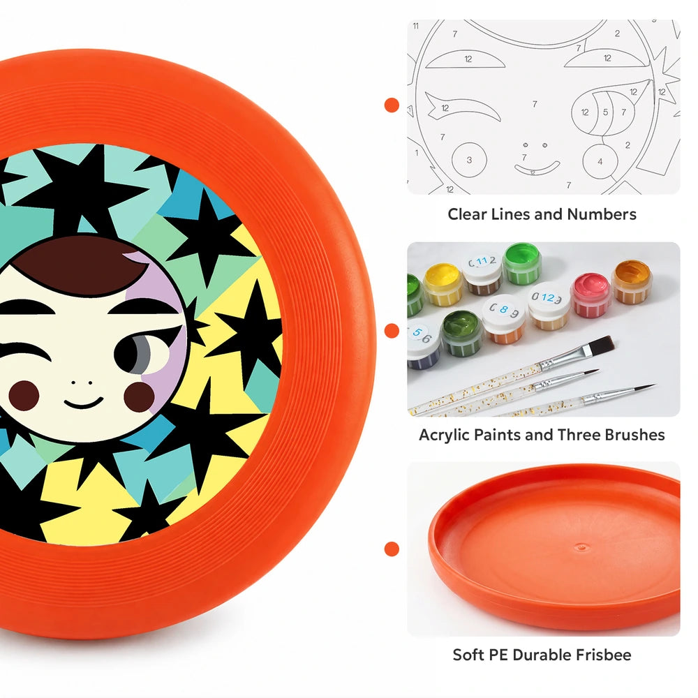 Paint by Numbers - Frisbee | Winking Girl with Stars