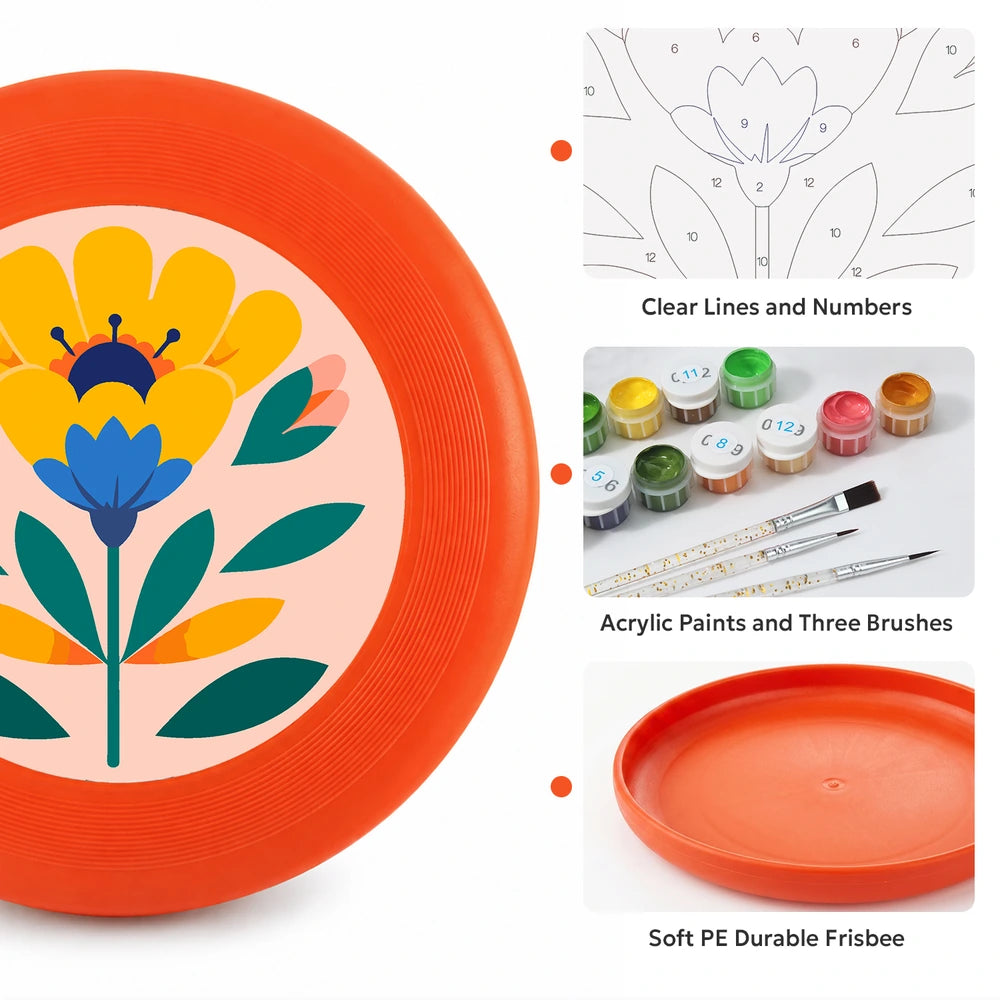 
Paint by Numbers - Frisbee | Yellow Folk Flower