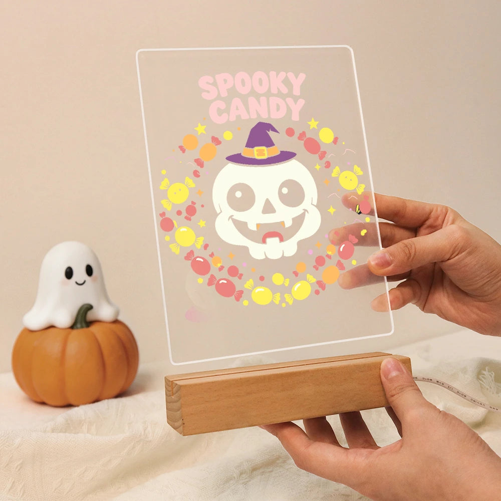 Paint by Numbers - Halloween Light | Spooky Candy Skull