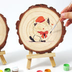 Paint by Numbers - Wood Slice | Smiling Black Cat