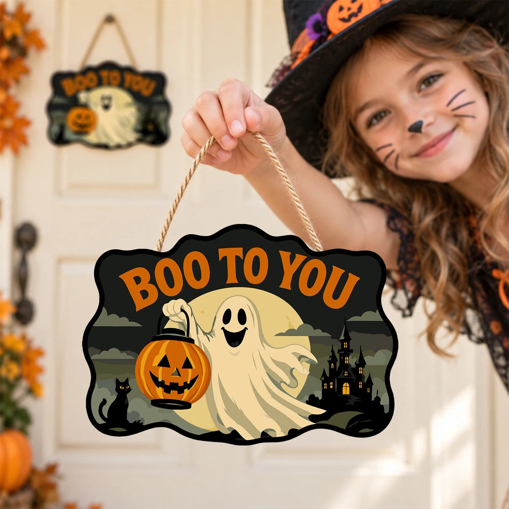 
Paint by Numbers - Wooden Door Hanger | Boo to You