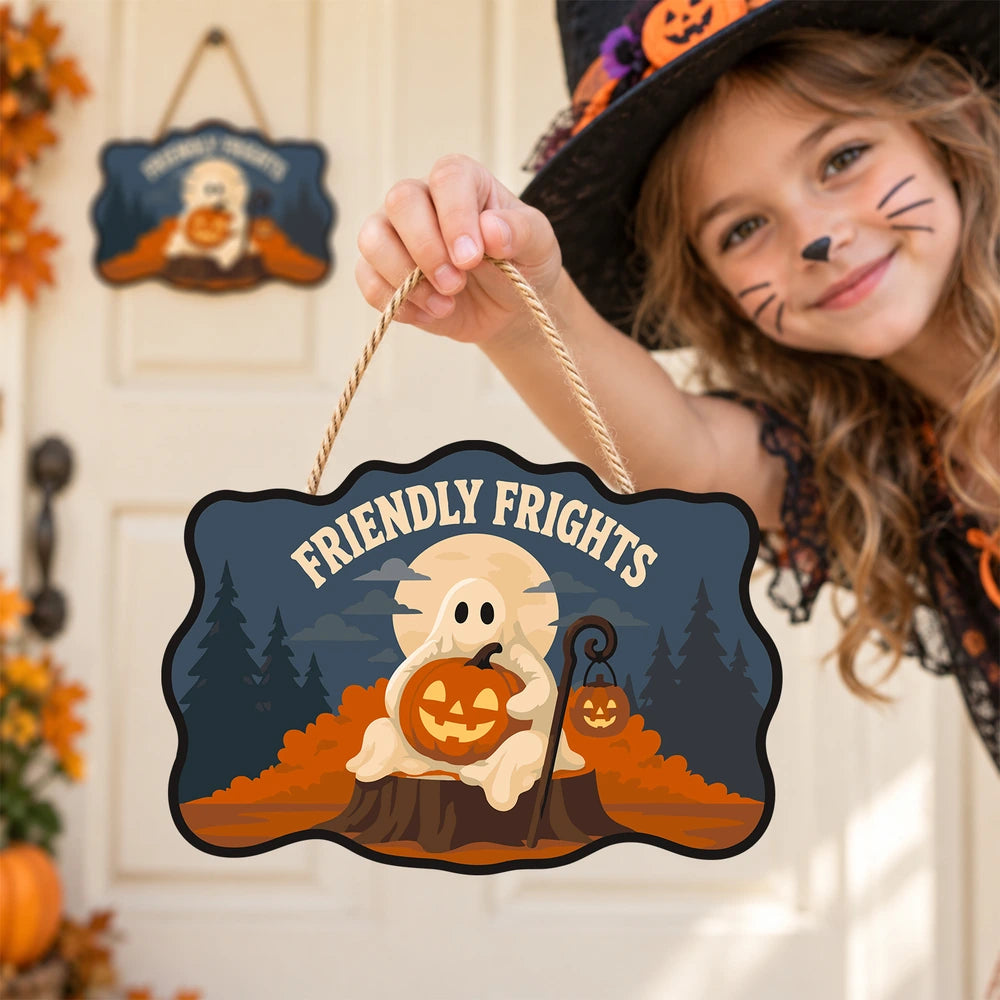 Paint by Numbers - Wooden Door Hanger | Friendly Frights