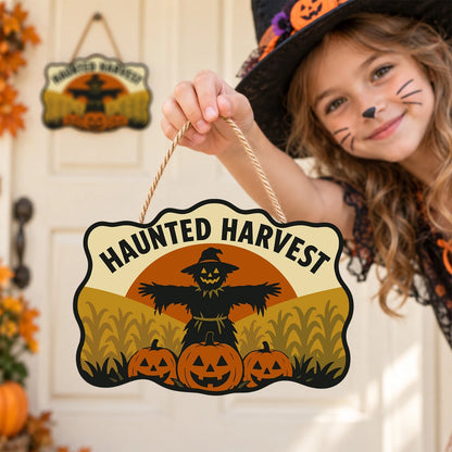 Paint by Numbers - Wooden Door Hanger | Haunted Harvest