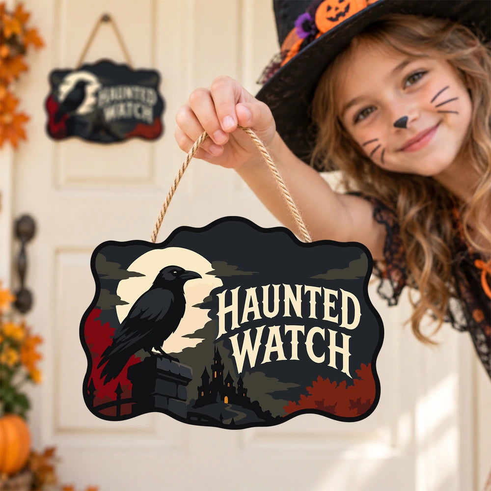 Paint by Numbers - Wooden Door Hanger | Haunted Watch