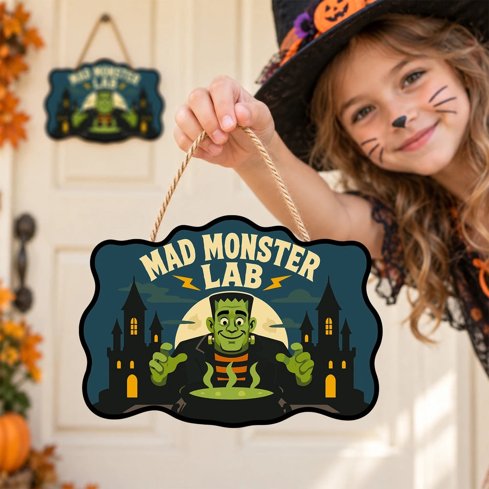 Paint by Numbers - Wooden Door Hanger | Mad Monster Lab