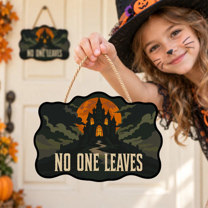 Paint by Numbers - Wooden Door Hanger | No One Leaves