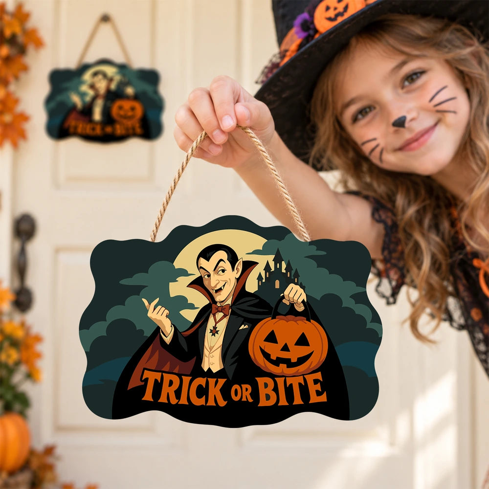 Paint by Numbers - Wooden Door Hanger | Trick or Bite