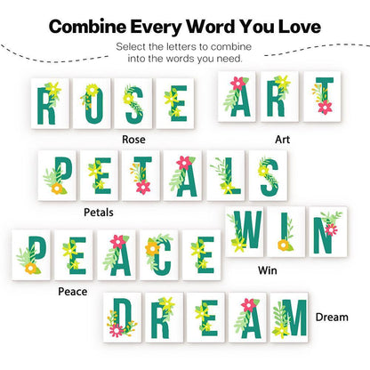 Paint by Numbers – Alphabet Painting Kit | Botanical Bloom Letters A–Z
