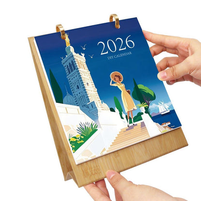 Paint by Numbers - 2026 Desk Calendar - Postcards of the World