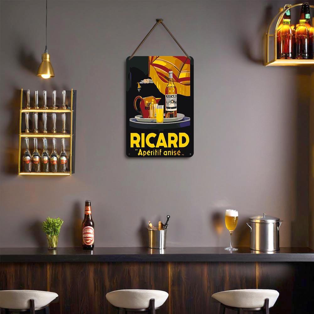 
Paint by Numbers – Vintage Bar Wall Art | Ricard Apéritif Anisé (Night Version)