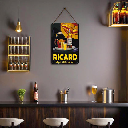 Paint by Numbers – Vintage Bar Wall Art | Ricard Apéritif Anisé (Night Version)