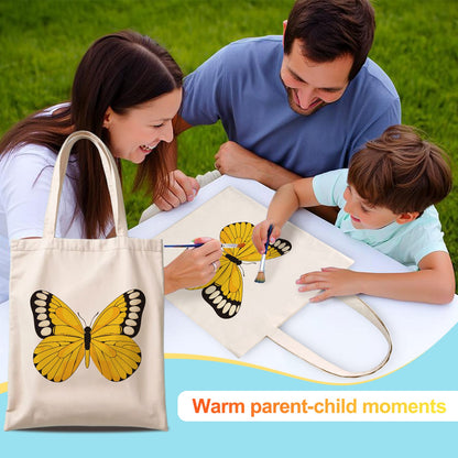 Paint by Numbers – DIY Totebag | Golden Butterfly