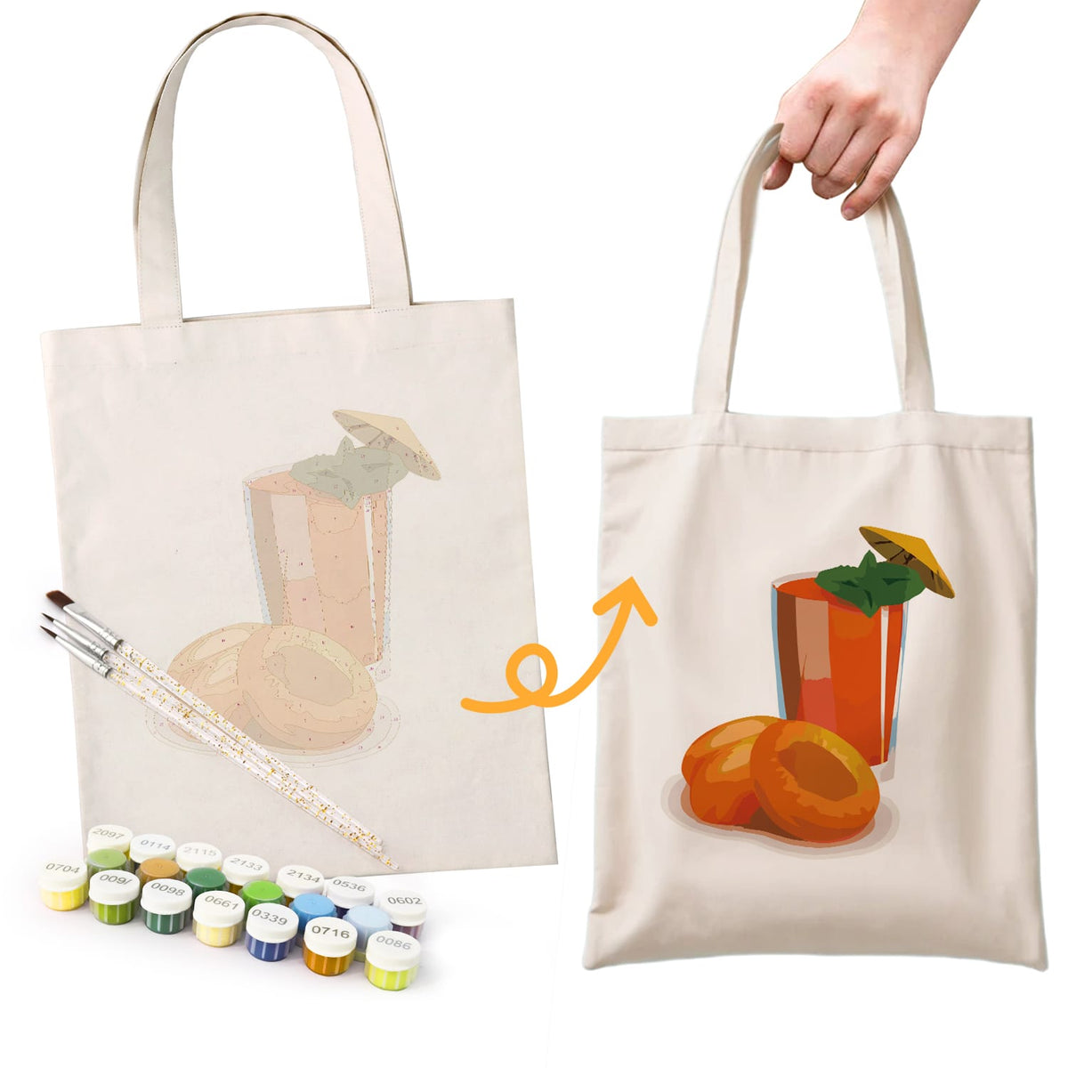 
Paint by Numbers – DIY Totebag | Apricot Juice