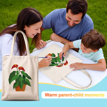 Paint by Numbers – DIY Totebag | Potted Charm