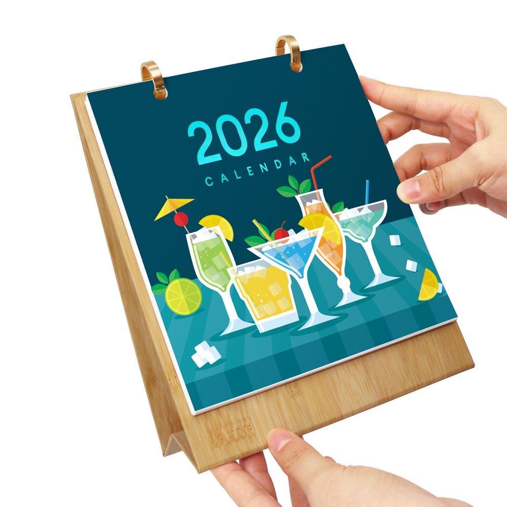Paint by Numbers - 2026 Desk Calendar - Classic Cocktails
