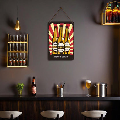 Paint by Numbers – Vintage Metal Bar Art | Beer Trio Poster