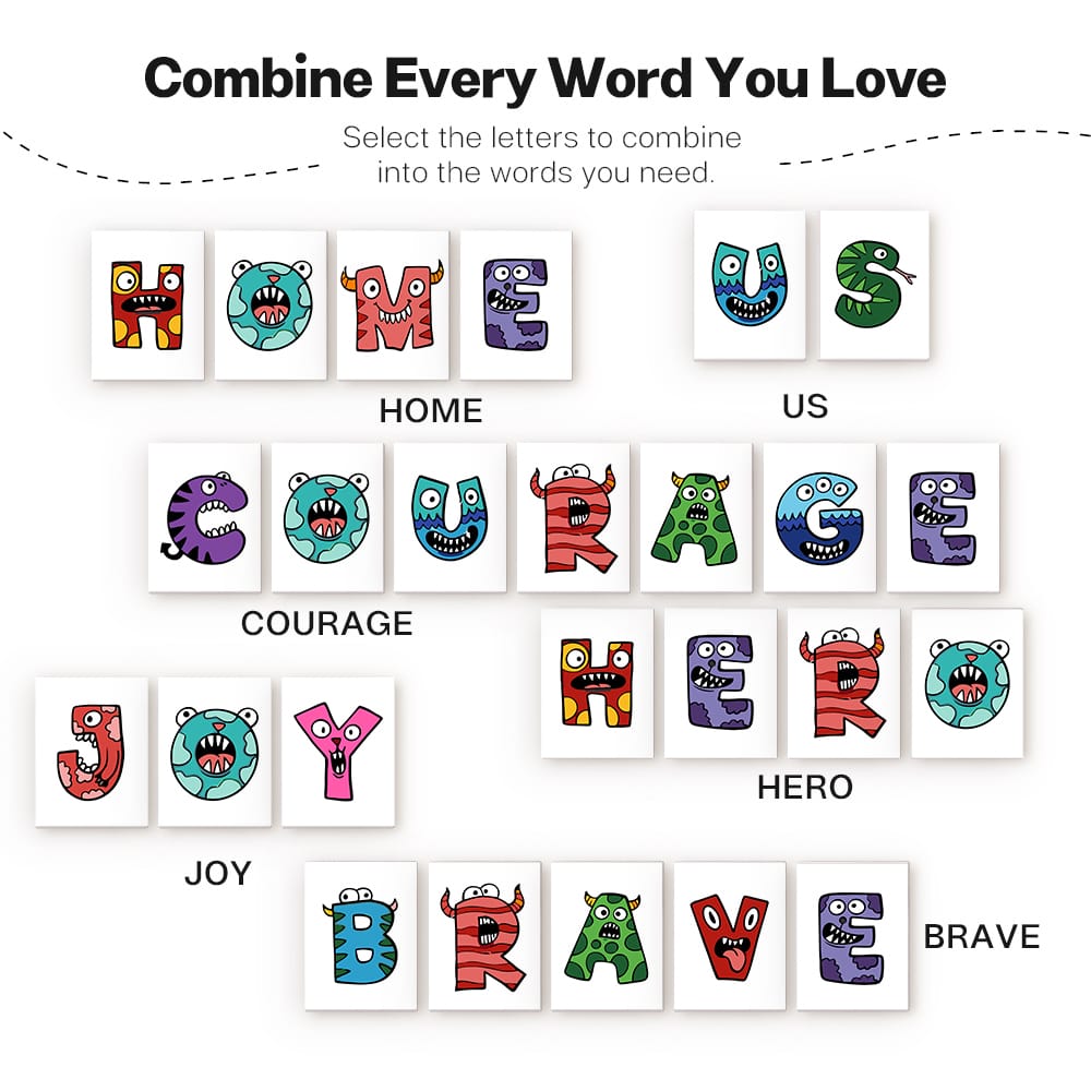 
Paint by Numbers – Alphabet Painting Kit | A to Z Monster Letters