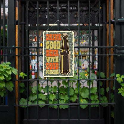 Paint by Numbers – Vintage Metal Bar Art | Good Beer Good Friends