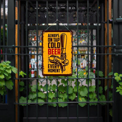 Paint by Numbers – Vintage Metal Bar Art | Cold Beer On Tap