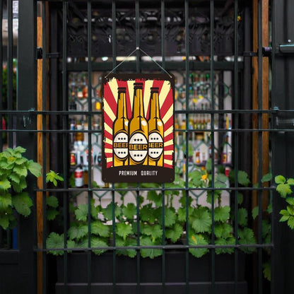 Paint by Numbers – Vintage Metal Bar Art | Beer Trio Poster