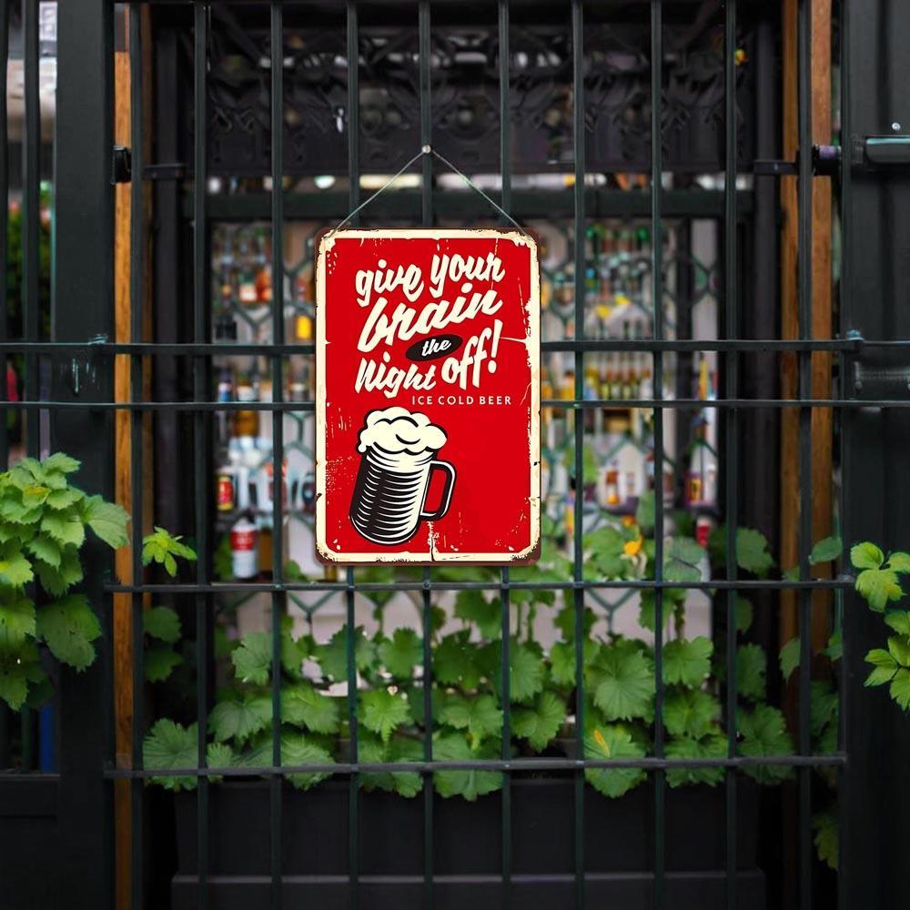 Paint by Numbers – Vintage Metal Bar Art | Give Your Brain the Night Off