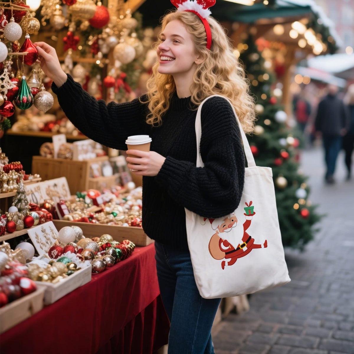 
Paint by Numbers – DIY Totebag | Jolly Santa Claus