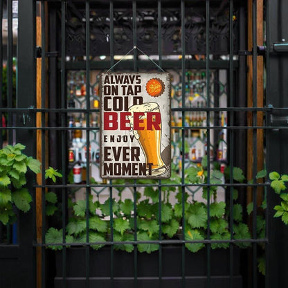 Paint by Numbers – Vintage Metal Bar Art | Cold Beer Every Moment