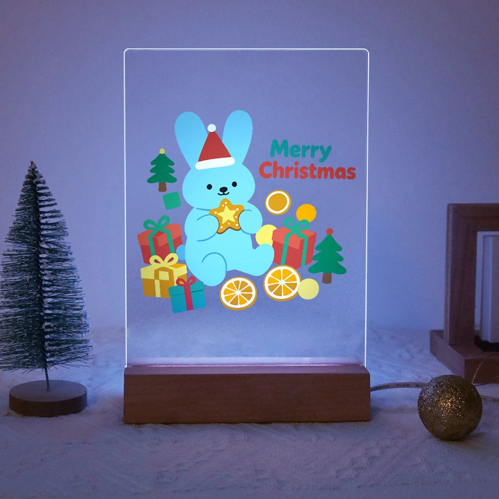 Paint by Numbers - Christmas Light | Blue Bunny with a Golden Star