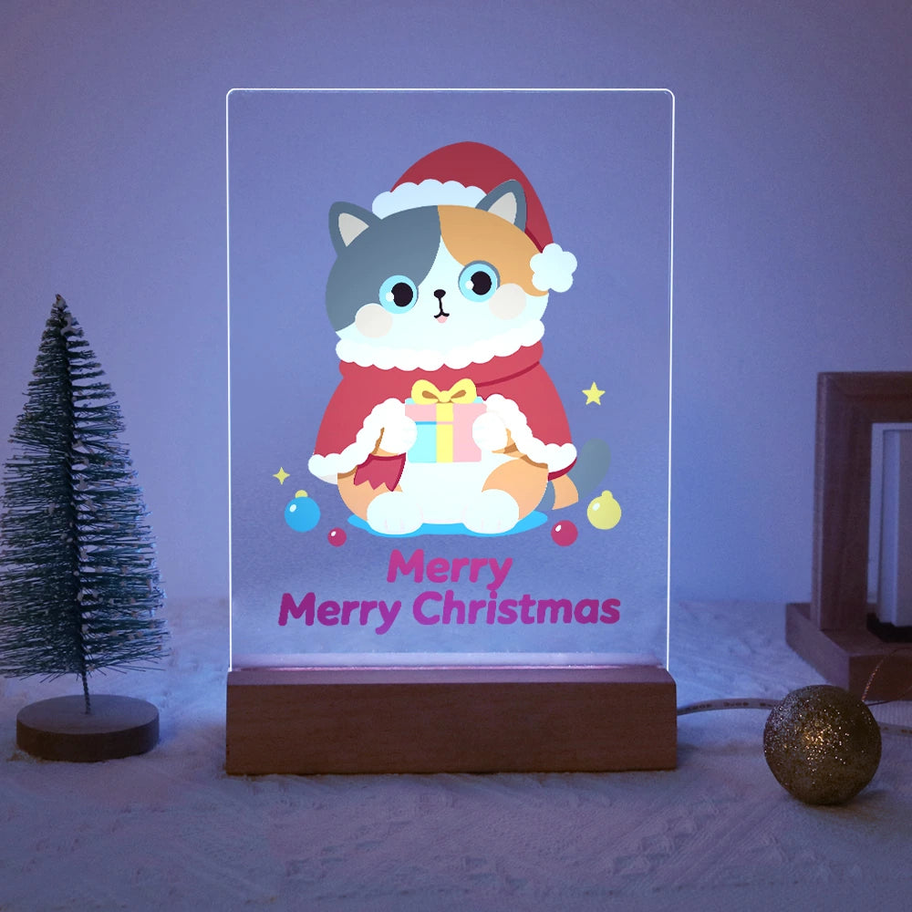 
Paint by Numbers - Christmas Light | Cat in a Santa Cape