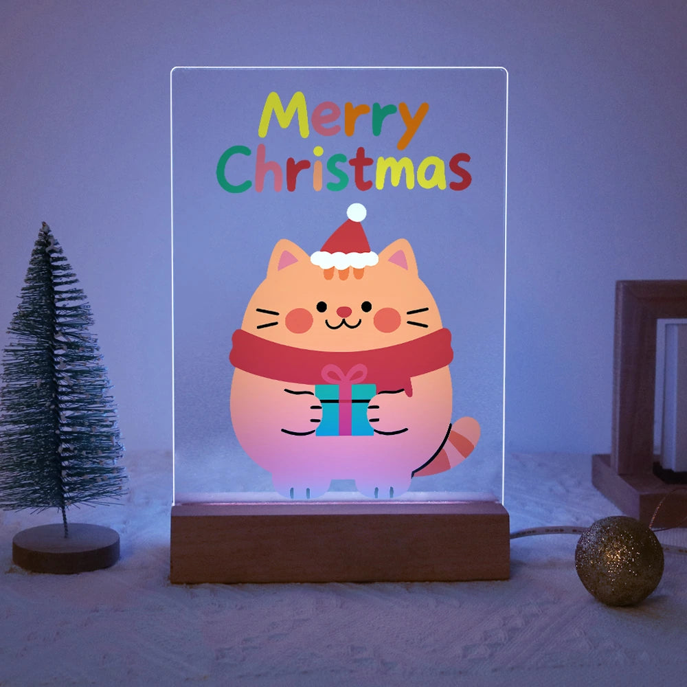 
Paint by Numbers - Christmas Light | Chubby Cat with a Present