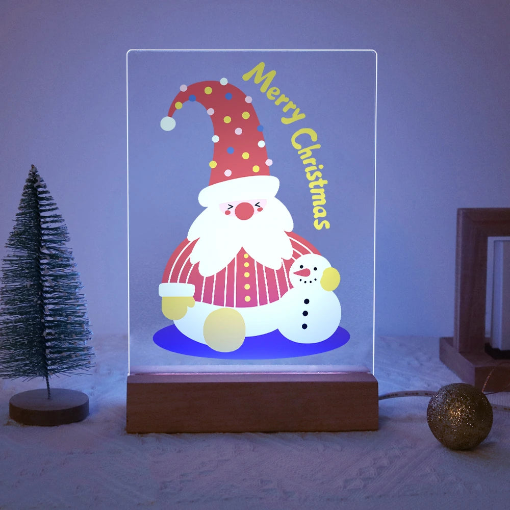 Paint by Numbers - Christmas Light | Cozy Gnome with Tiny Snowman
