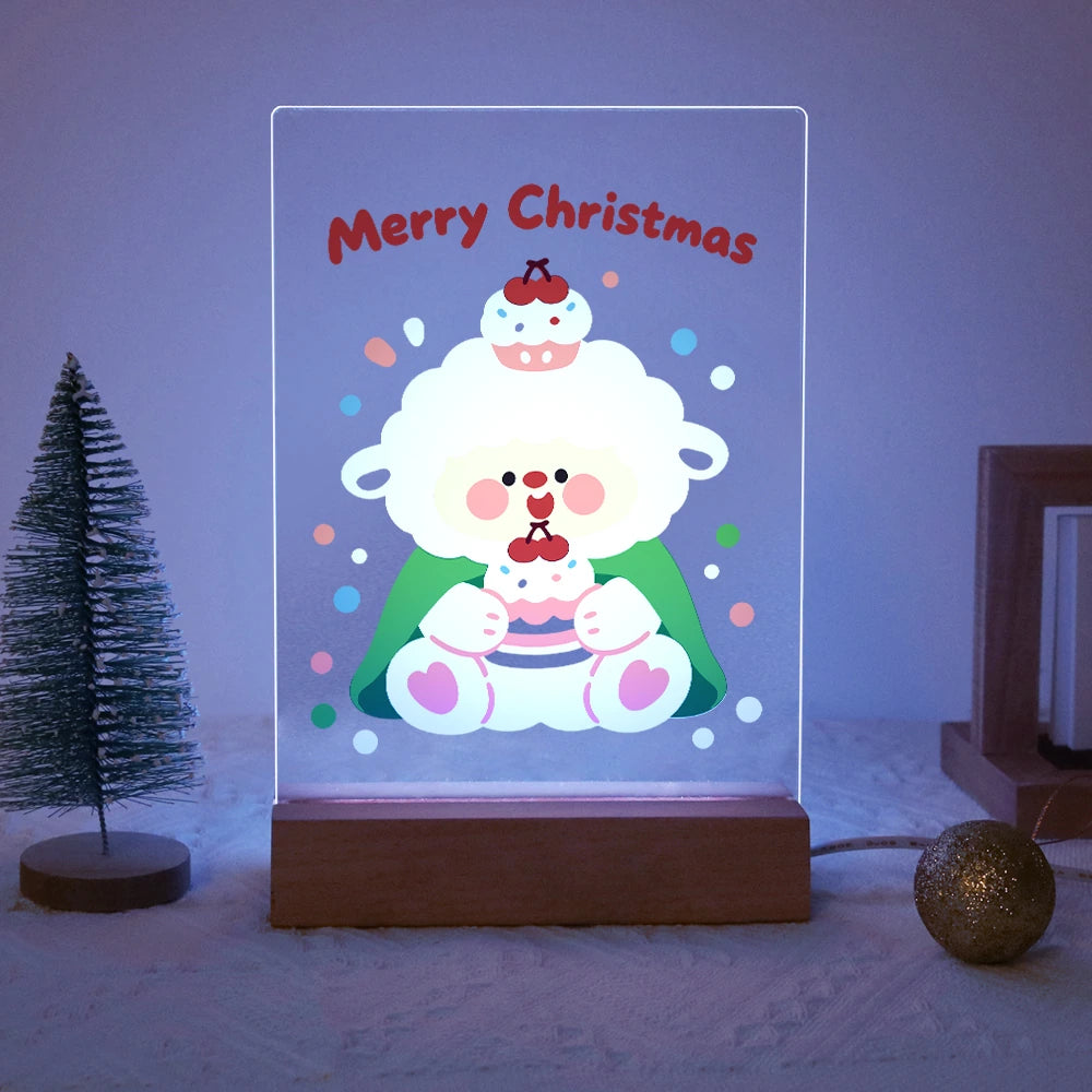 
Paint by Numbers - Christmas Light | Little Sheep with Cupcake