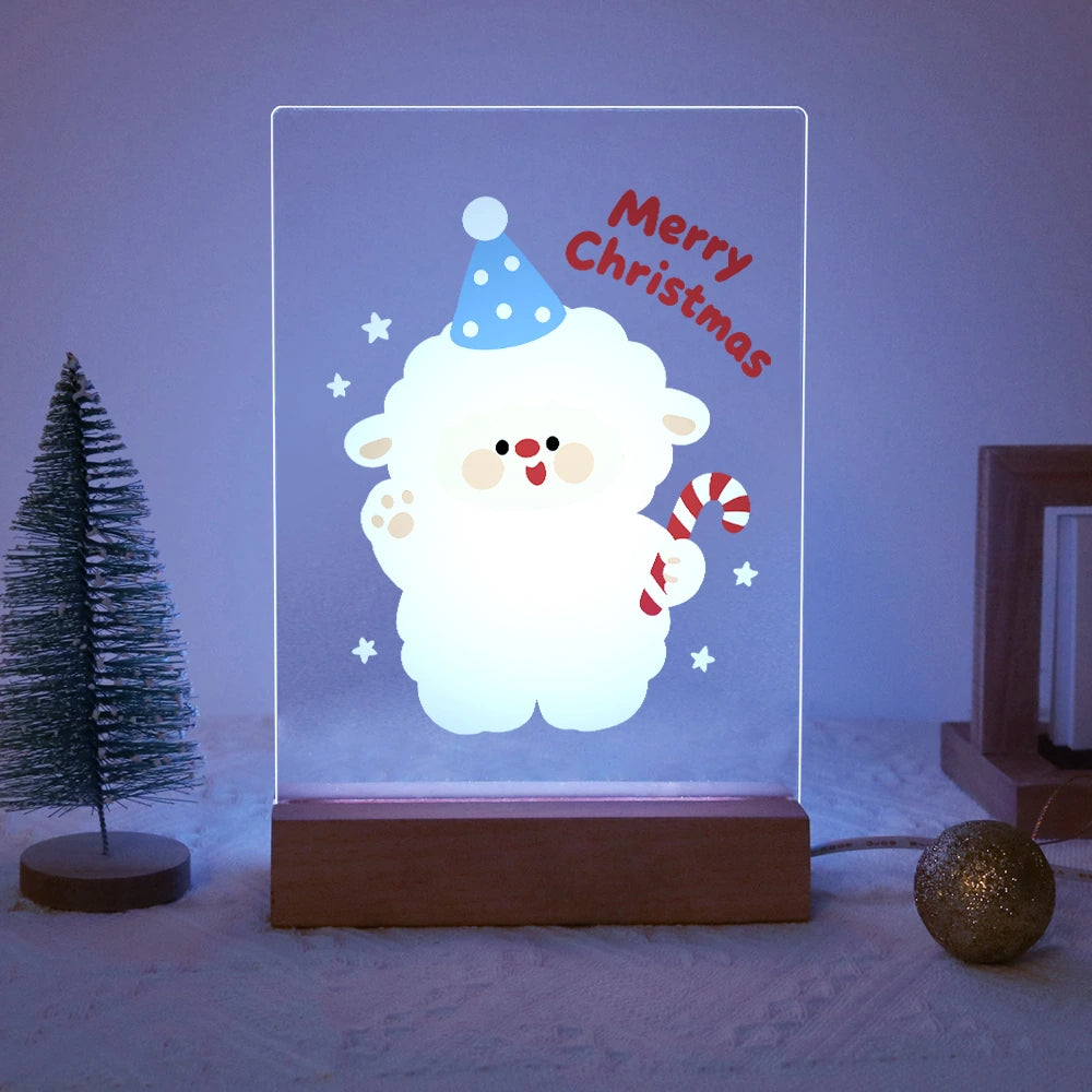 
Paint by Numbers - Christmas Light | Sheep with Candy Cane