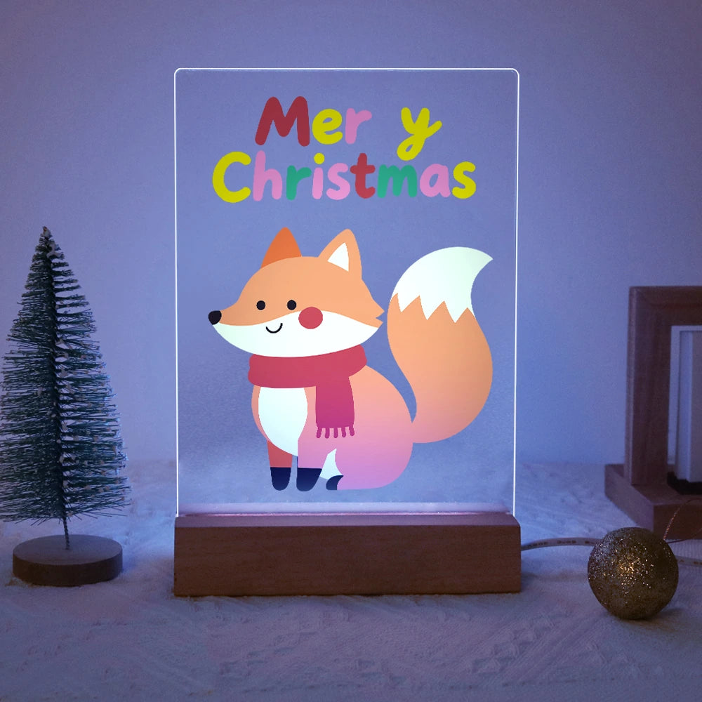 Paint by Numbers - Christmas Light | Winter Fox with a Red Scarf
