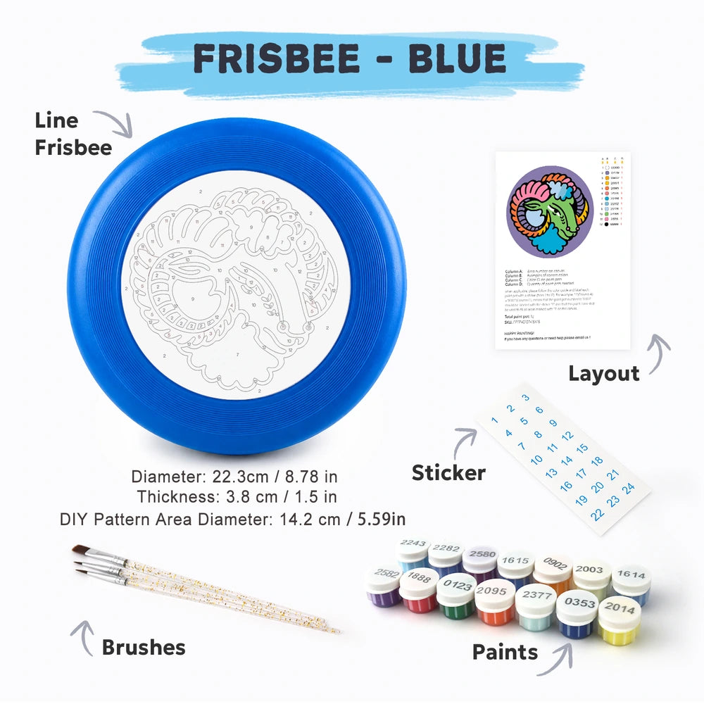 Paint by Numbers - Frisbee | Aries Ram Sign