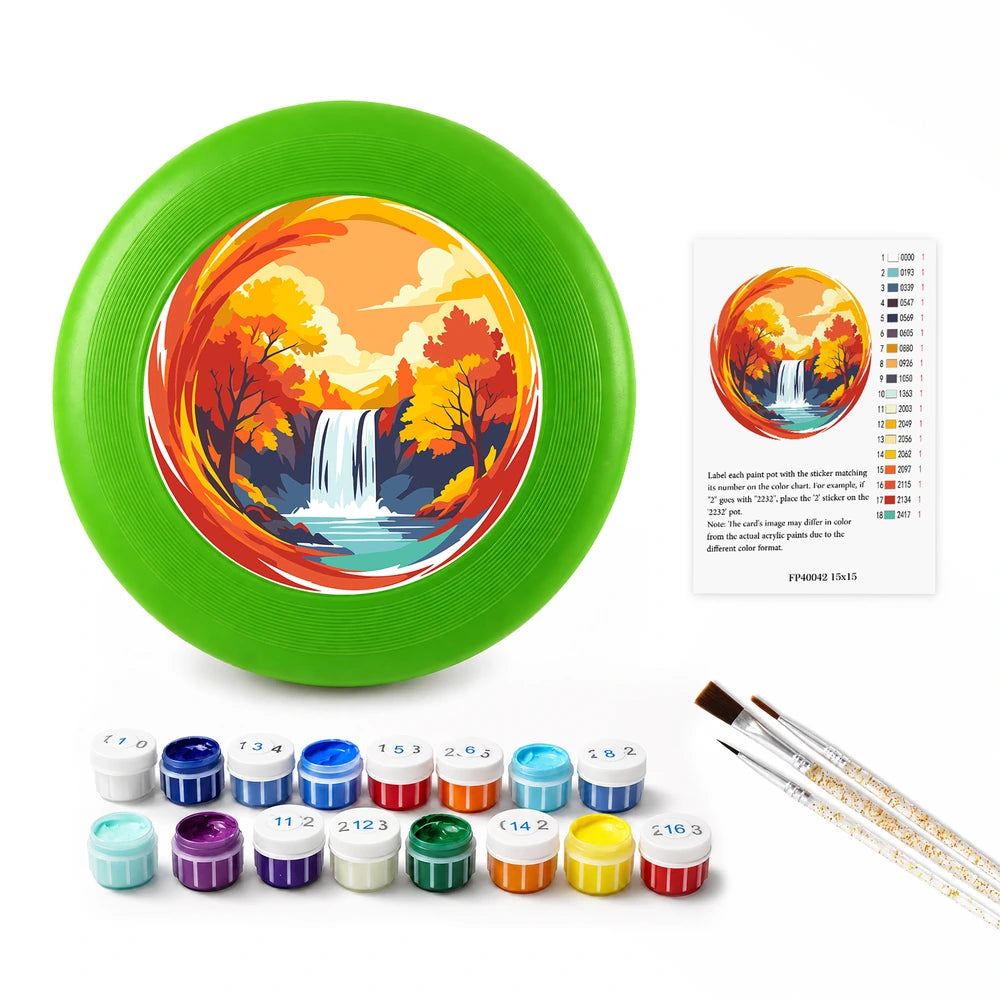
Paint by Numbers - Frisbee | Autumn Waterfall
