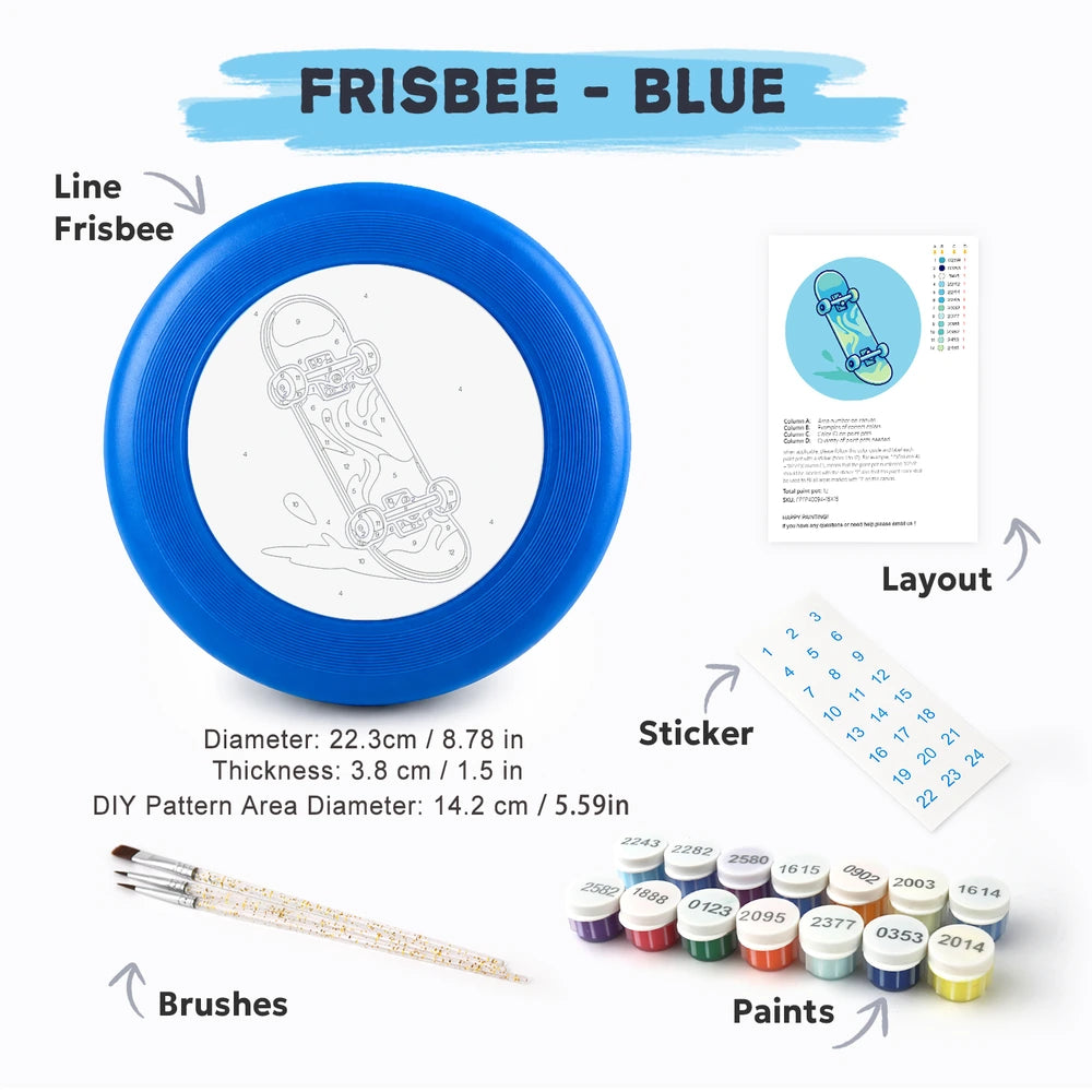 Paint by Numbers - Frisbee | Blue Skateboard
