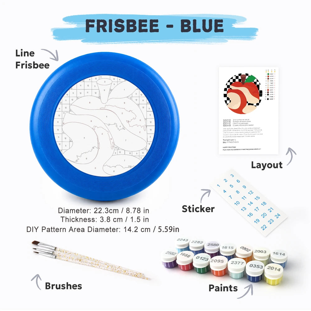 Paint by Numbers - Frisbee | Checkerboard Apple