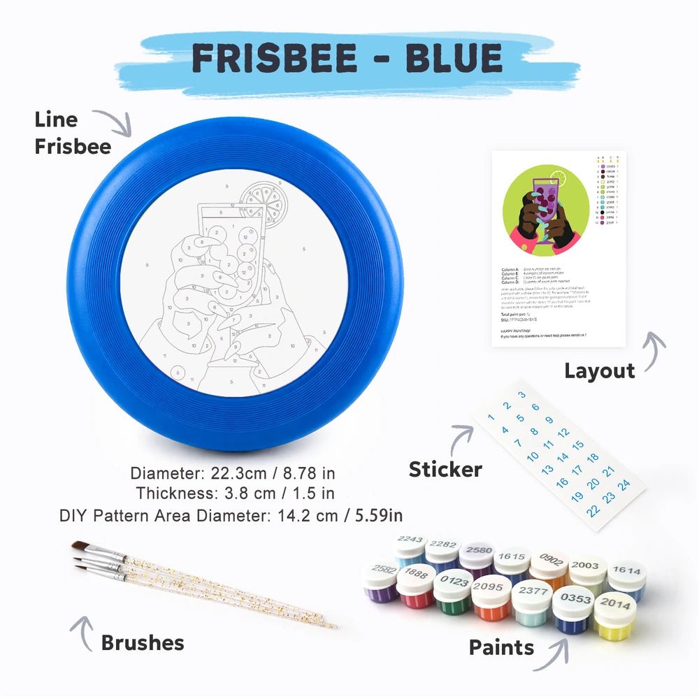 Paint by Numbers - Frisbee | Cocktail in Hand