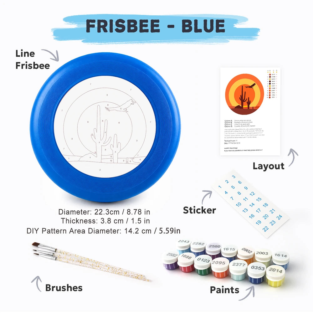 
Paint by Numbers - Frisbee | Desert Sunset