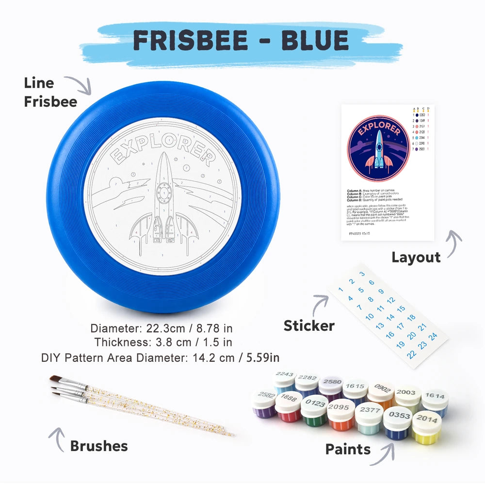 
Paint by Numbers - Frisbee | Explorer Rocket Badge