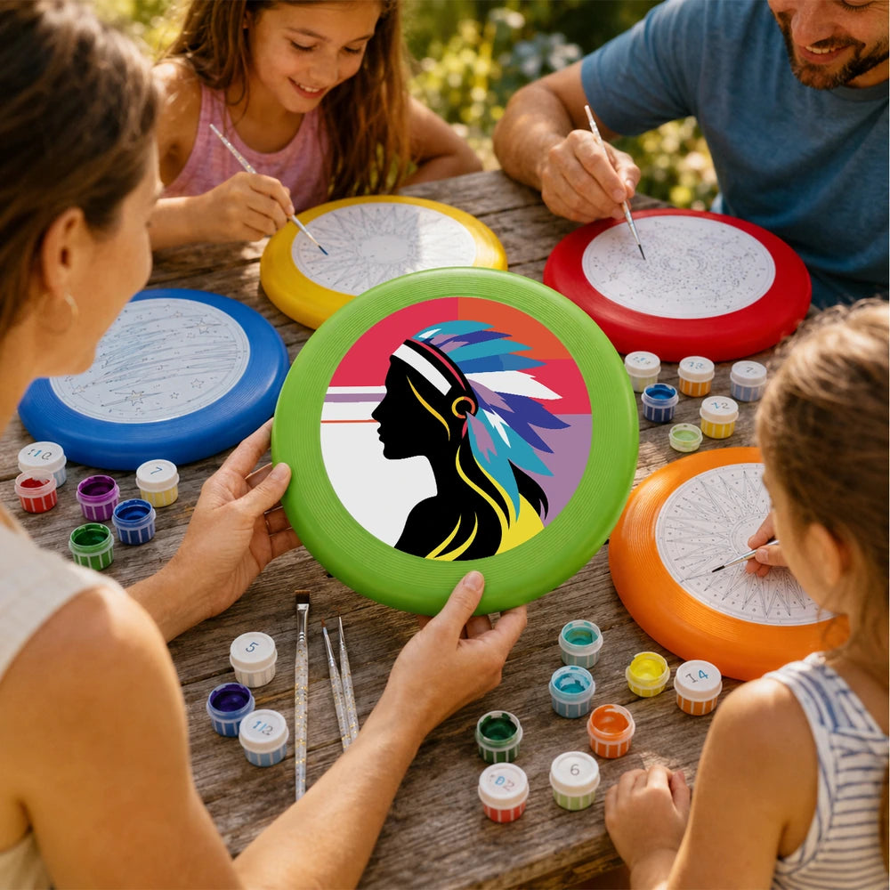 Paint by Numbers - Frisbee | Feather Headdress Portrait