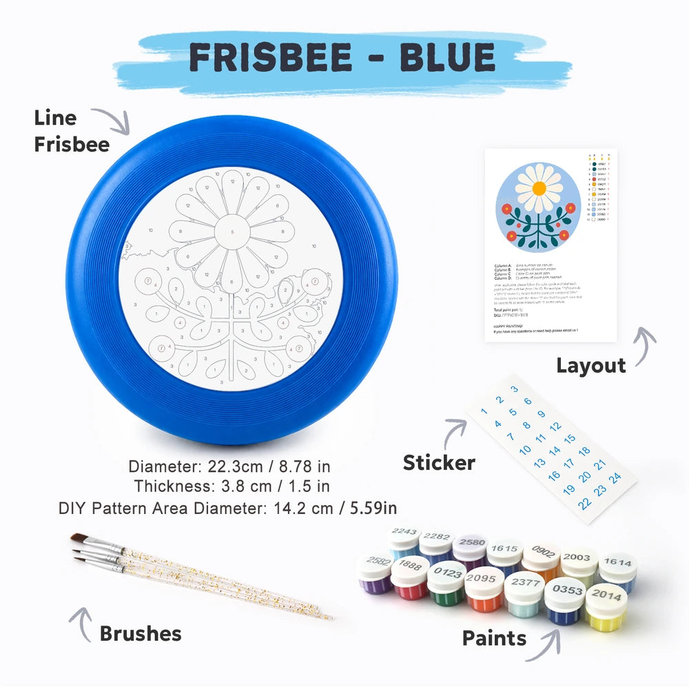 Paint by Numbers - Frisbee | Folk Daisy