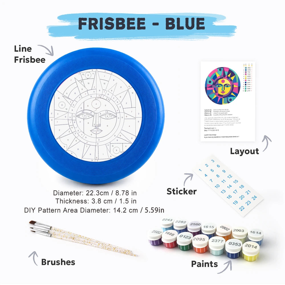 
Paint by Numbers - Frisbee | Folk Sun in Colour