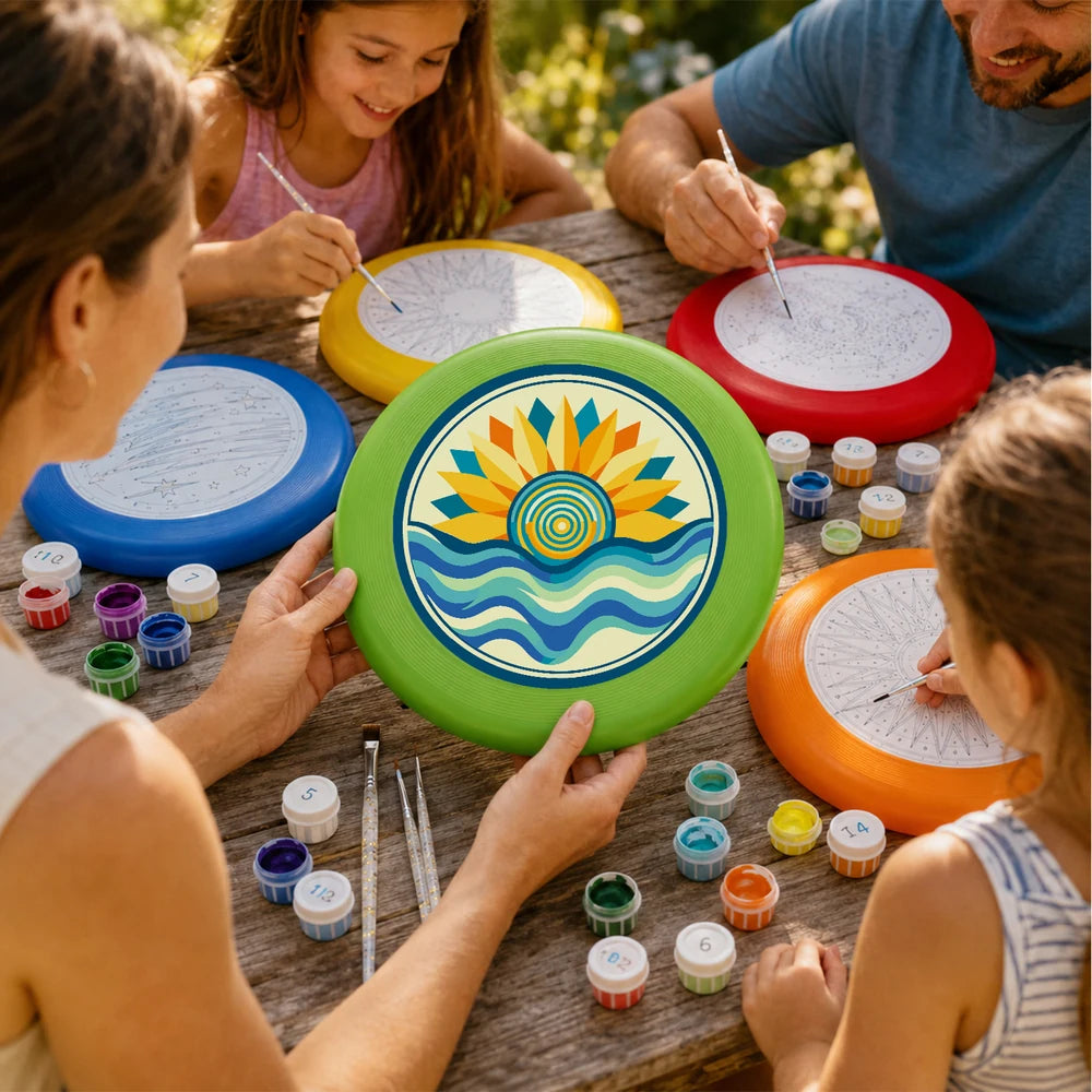 
Paint by Numbers - Frisbee | Golden Sun and Waves
