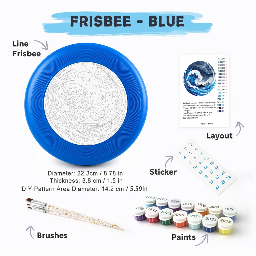 Paint by Numbers - Frisbee | Great Blue Wave