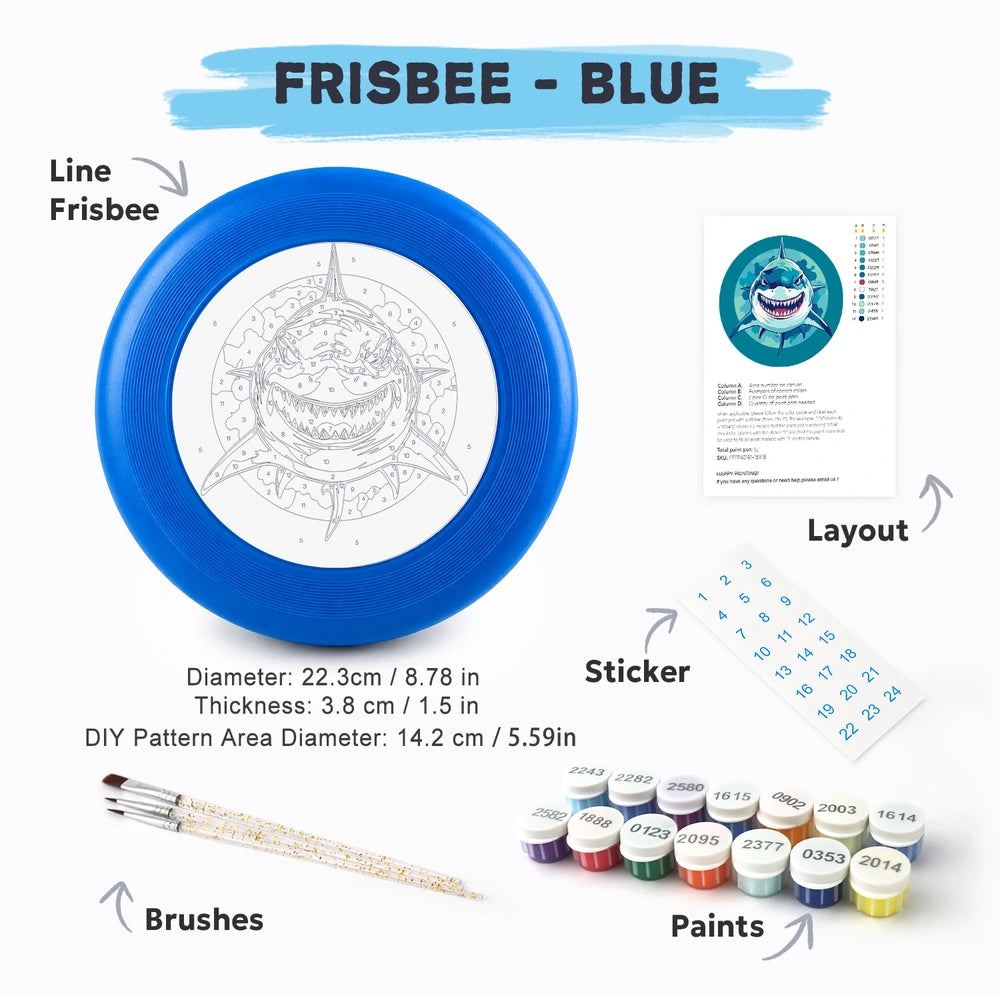
Paint by Numbers - Frisbee | Great White Shark